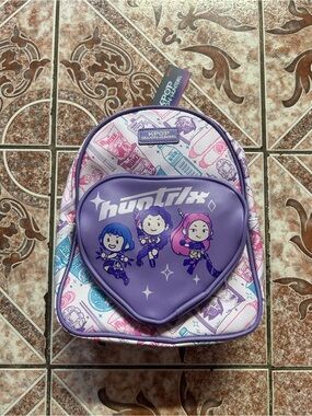 Netflix Purple Kids Backpack with Pink & Teal Accents
